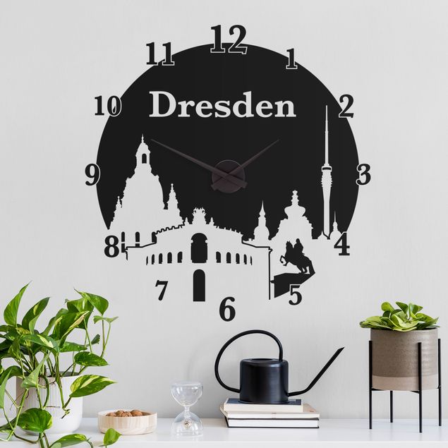 Wandtattoo Uhr Wohnzimmer Dresden