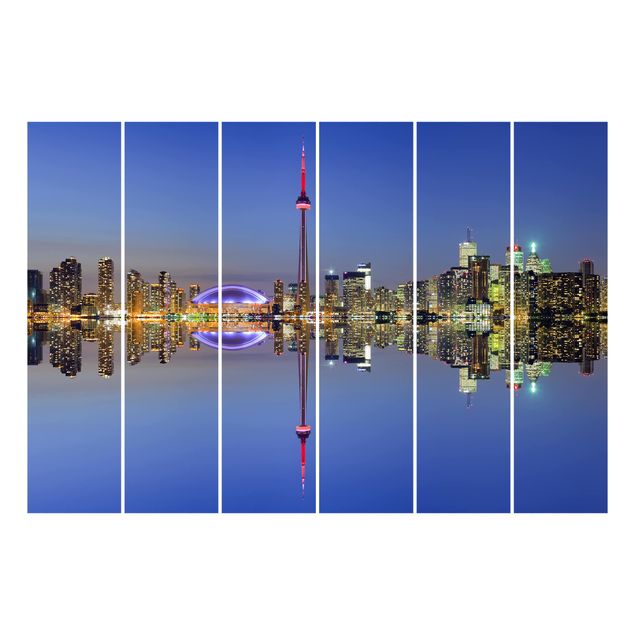 Flächenvorhang Toronto City Skyline vor Lake Ontario