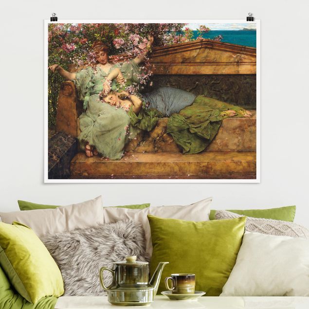 Wand Poster XXL Sir Lawrence Alma-Tadema - Im Rosengarten