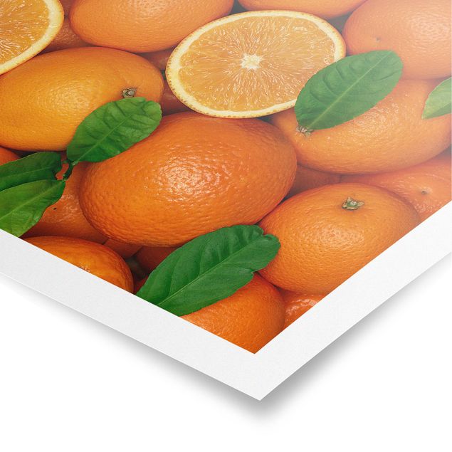 Poster - Saftige Orangen - Querformat 2:3