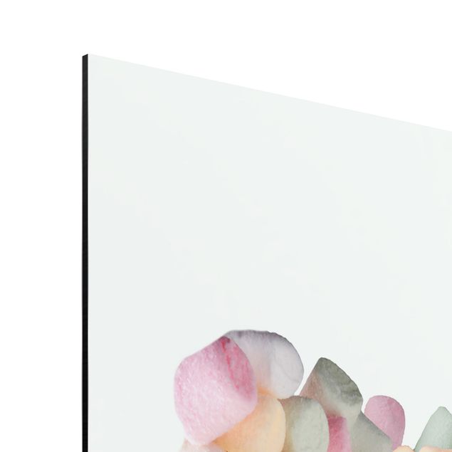 Aluminium Print - Jonas Loose - Bonsai mit Marshmallows - Quadrat 1:1