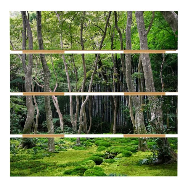 Holzbild - Growing Trees - Quadrat 1:1
