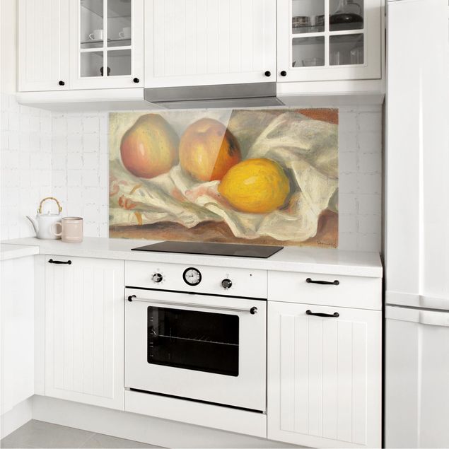Spritzschutz Gemüse & Obst Auguste Renoir - Äpfel und Zitrone