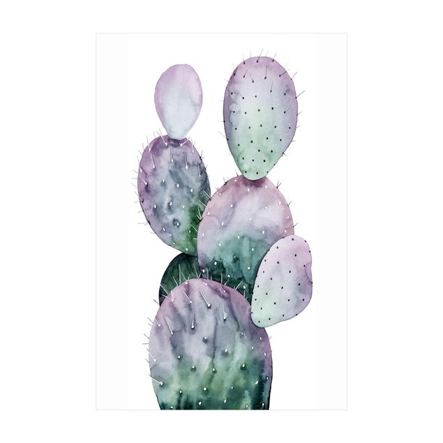 Teppich violett Kaktus in Lila II