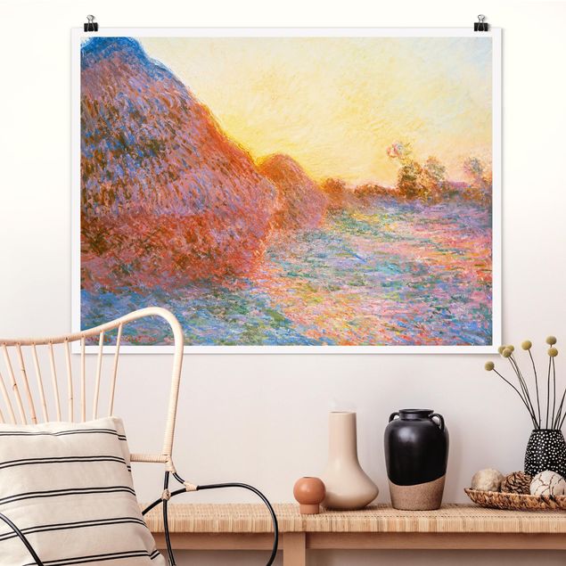 Wand Poster XXL Claude Monet - Strohschober