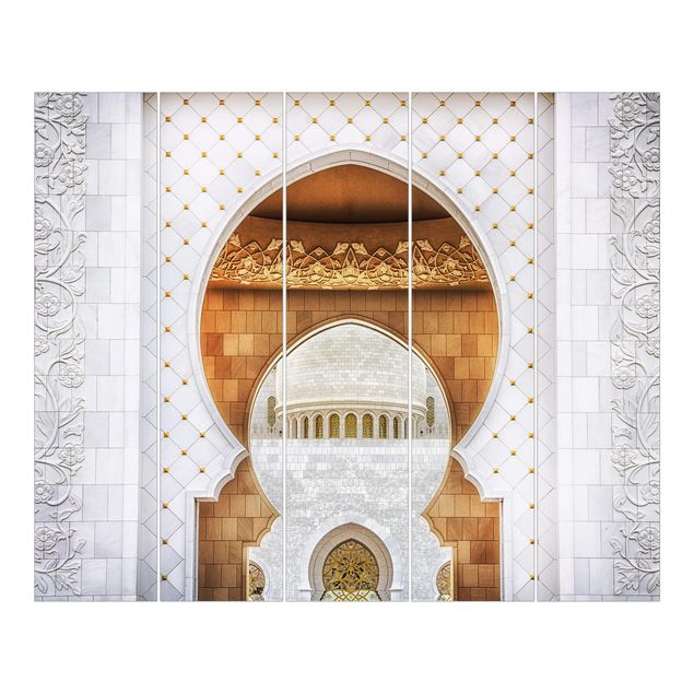 Schiebegardinen Set - Tor der Moschee - Flächenvorhänge