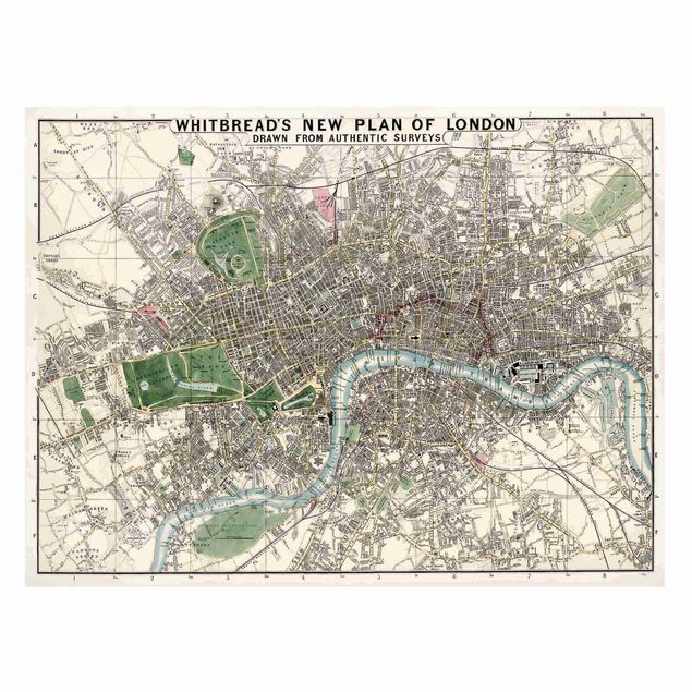 schöne Bilder Vintage Stadtplan London