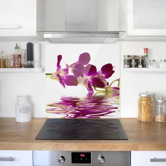Küchenspritzschutz Pink Orchid Waters