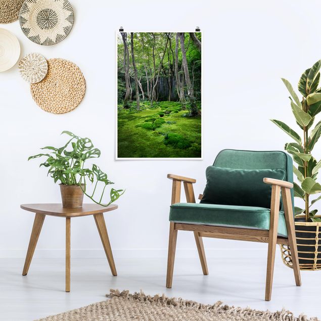 Poster Wald Growing Trees