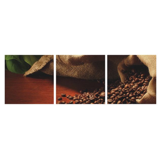 Leinwandbild 3-teilig - Dulcet Coffee - Quadrate 1:1