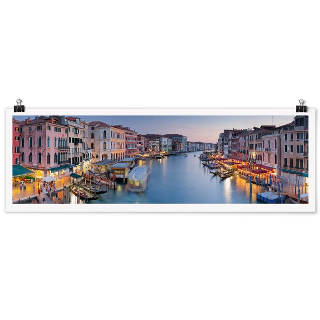 Rainer Mirau Bilder Abendstimmung auf Canal Grande in Venedig