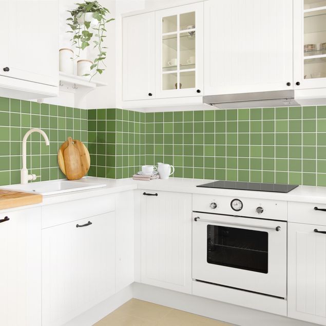 Küchenspiegel Mosaik Fliesen - Grün