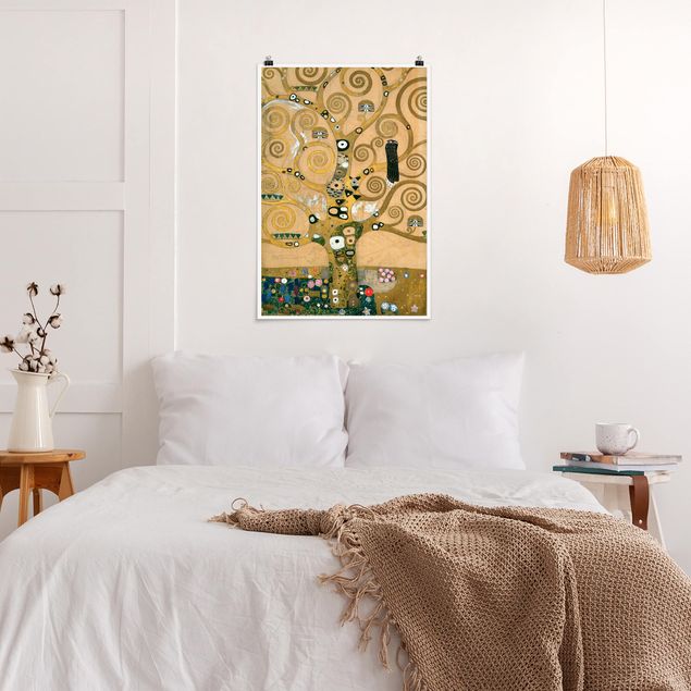 Poster - Gustav Klimt - Der Lebensbaum - Hochformat 3:2