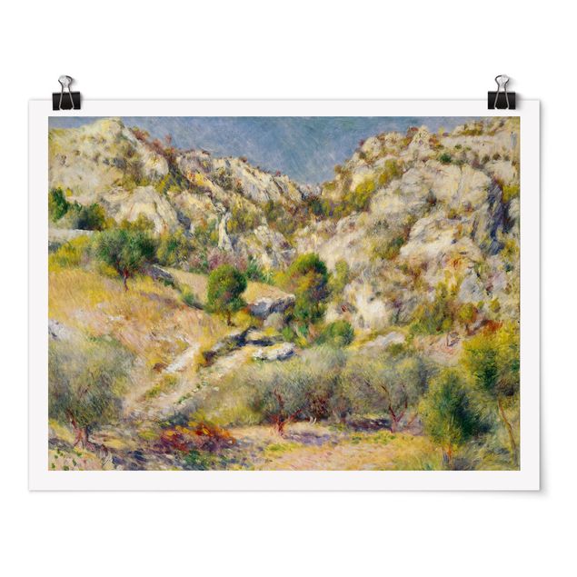 Landschaftsposter Auguste Renoir - Felsen bei Estaque