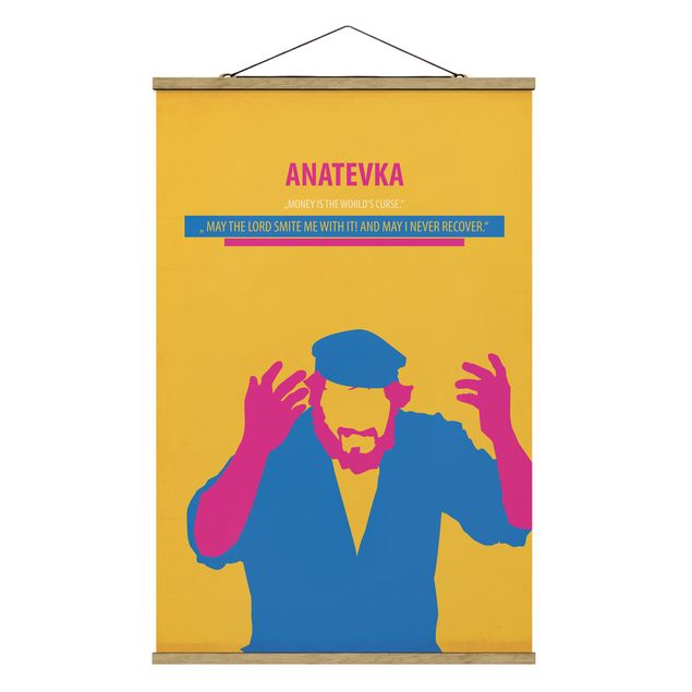 Stoffbild mit Posterleisten - Filmposter Anatevka - Hochformat 2:3