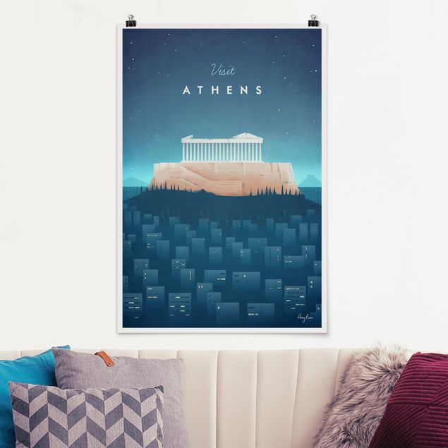 Wand Poster XXL Reiseposter - Athen
