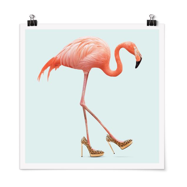 Jonas Loose Bilder Flamingo mit High Heels