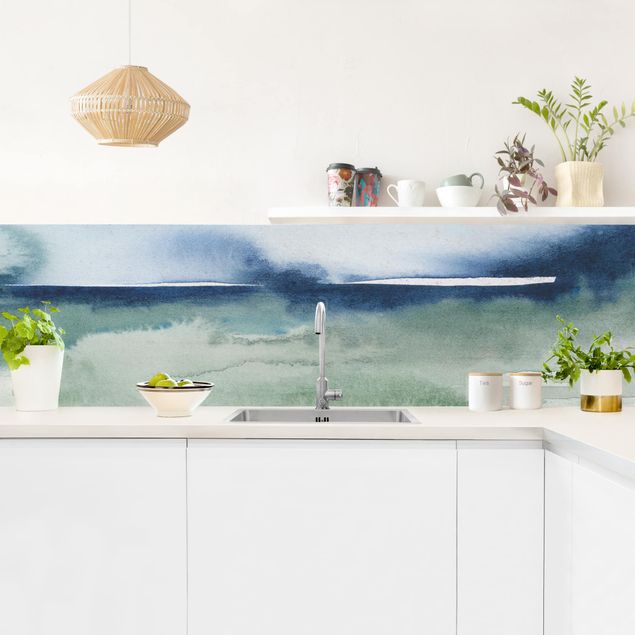 Küchenrückwand - Meereswogen I