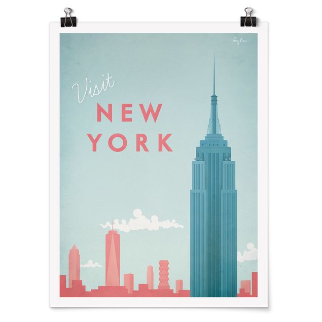 Städteposter Reiseposter - New York