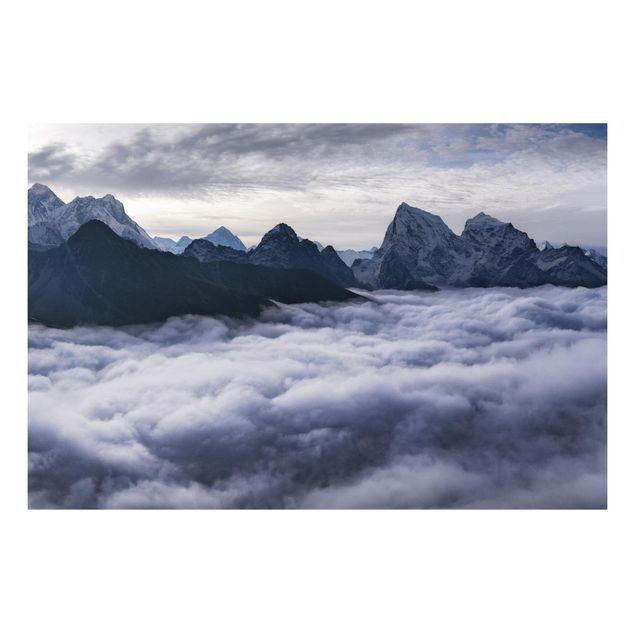 Bilder auf Hartschaumplatte Wolkenmeer im Himalaya