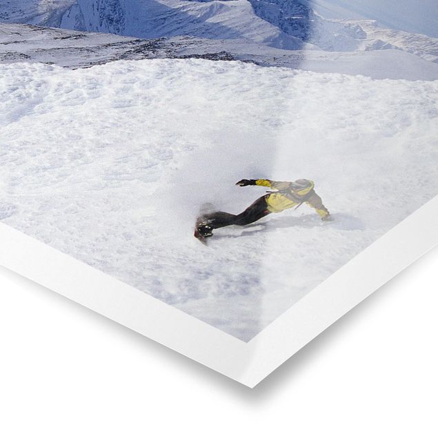 Poster - Snowboarding - Quadrat 1:1
