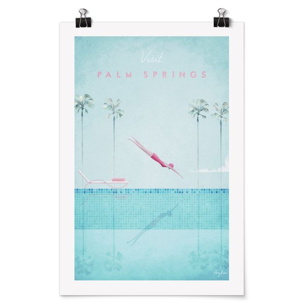 Poster - Reiseposter - Palm Springs - Hochformat 3:2