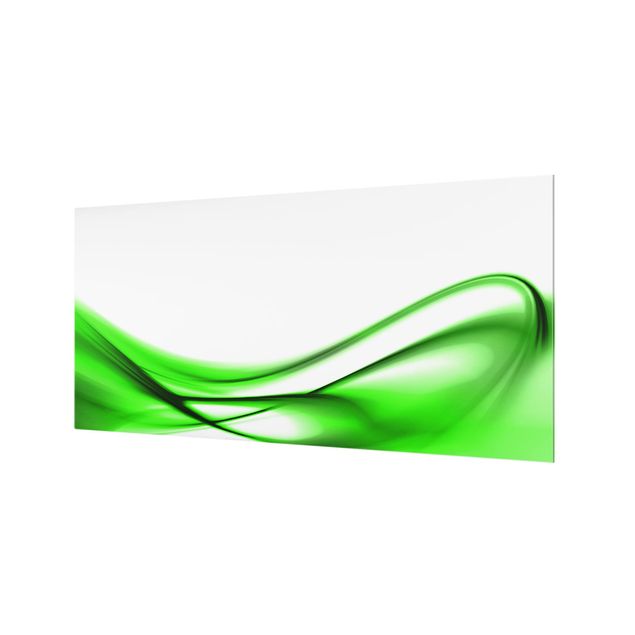 Spritzschutz Glas - Green Touch - Querformat - 2:1