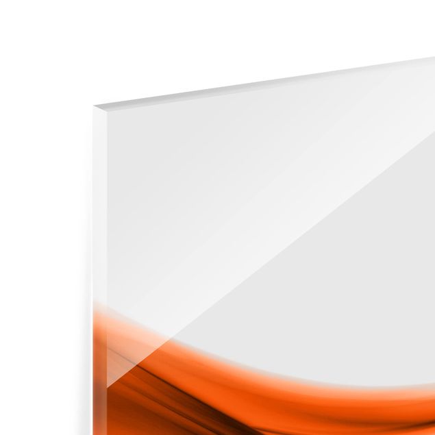 Spritzschutz Glas - Orange Touch - Querformat - 2:1