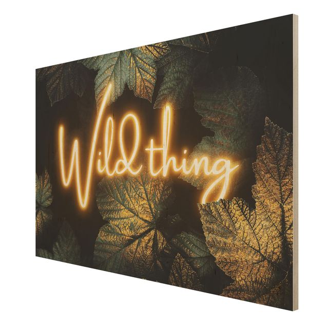 Fredriksson Poster Wild Thing goldene Blätter