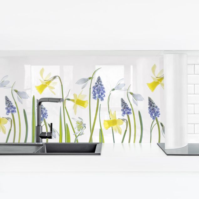 Küchenrückwand selbstklebend Frühjahrsblüher I
