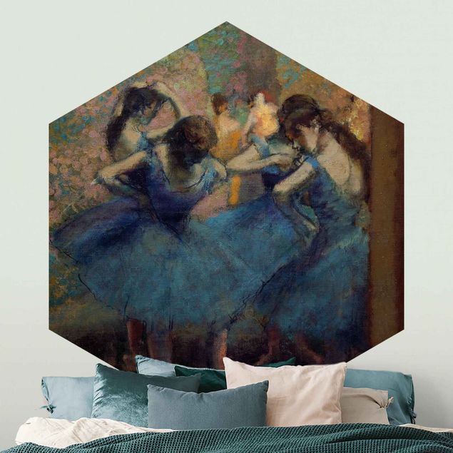 Design Tapeten Edgar Degas - Blaue Tänzerinnen