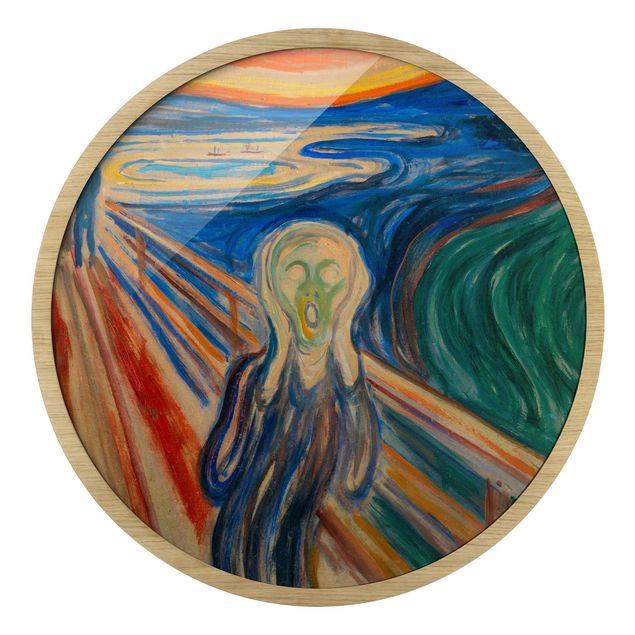 Kunstdrucke mit Rahmen Edvard Munch - Der Schrei