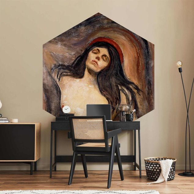 Tapete Hexagon Edvard Munch - Madonna
