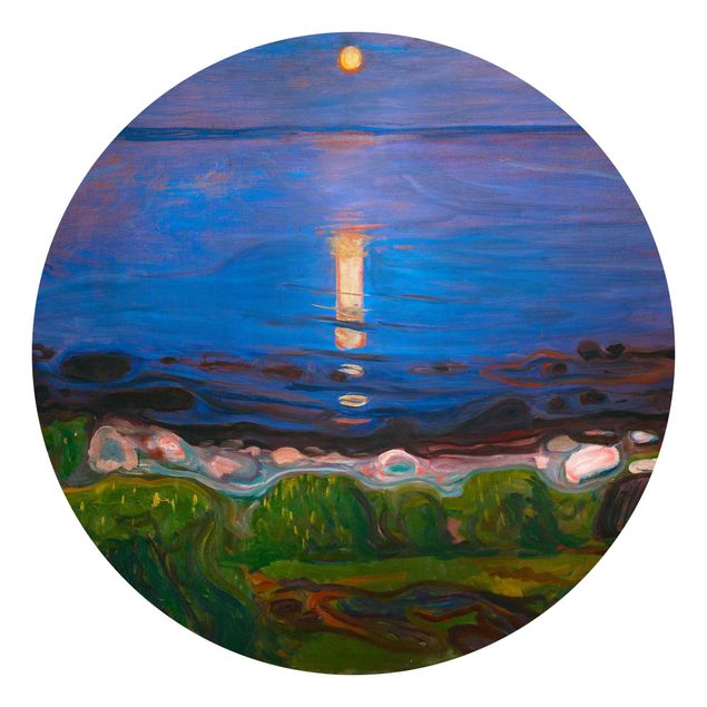 Fototapete Strand Edvard Munch - Sommernacht am Meeresstrand