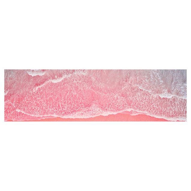 Küchenrückwand nach Maß Ozean in Pink