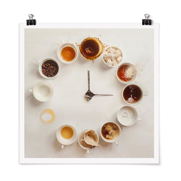 Poster - Coffee Time - Quadrat 1:1