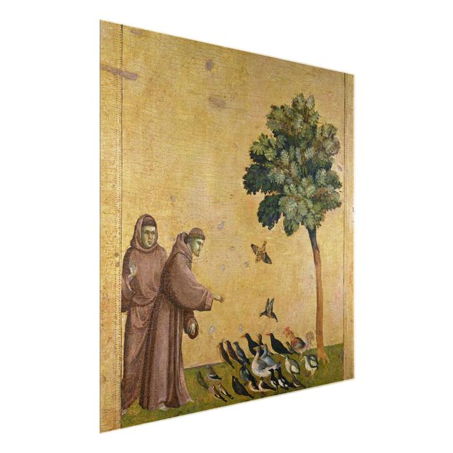 Glasbilder Giotto di Bondone - Der Heilige Franziskus