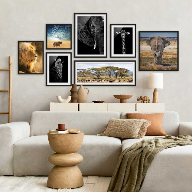 Moderne Bilder mit Rahmen Eine Safari in Afrika