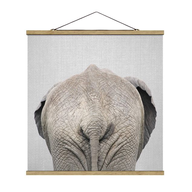 Moderne Poster Elefant von hinten