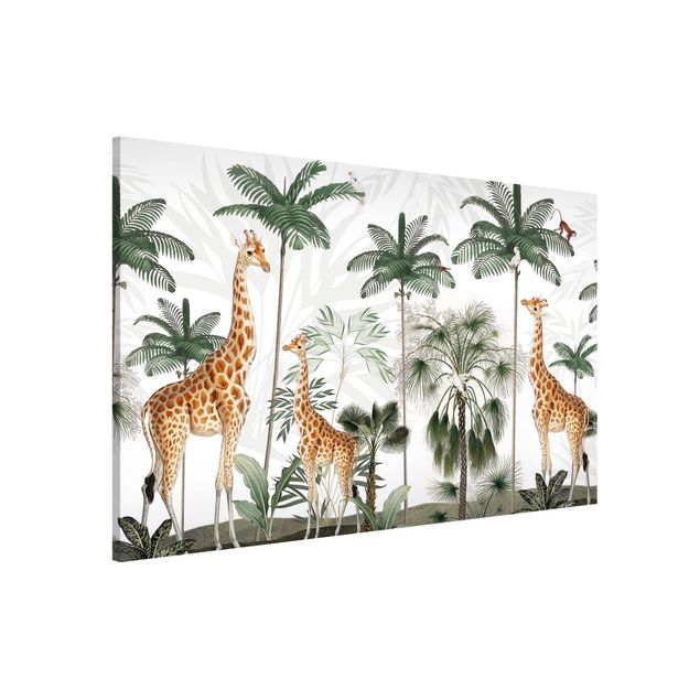 Wandbilder Eleganz der Giraffen im Dschungel