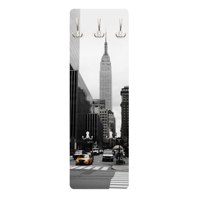 Wandgarderobe mit Motiv Empire State Building