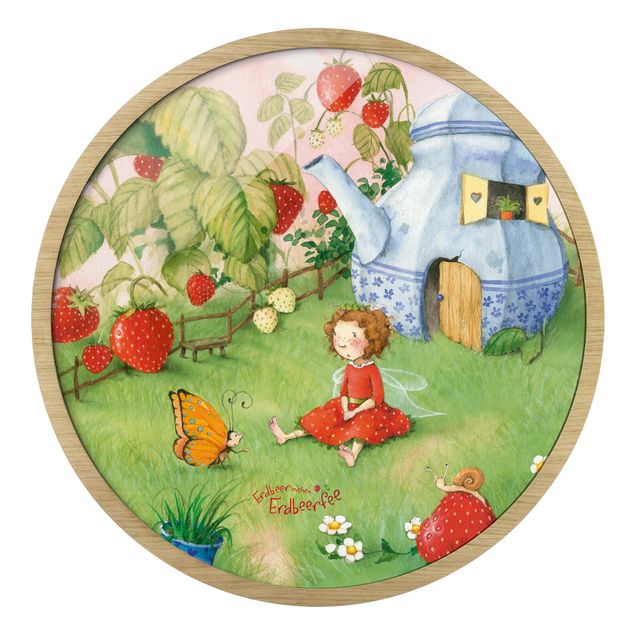 Wandbilder Erdbeerinchen Erdbeerfee - Im Garten