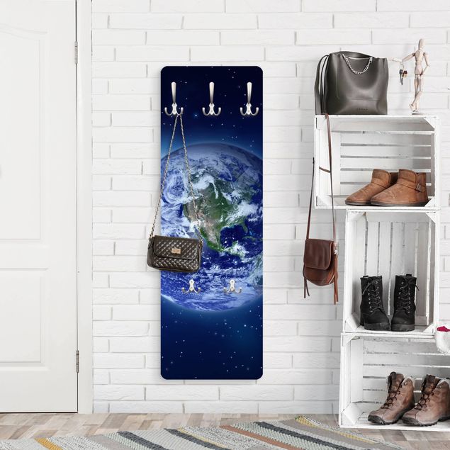 Garderobe - Erde im Weltall