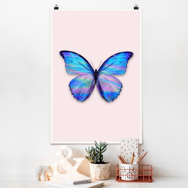 Riesenposter XXL Holografischer Schmetterling