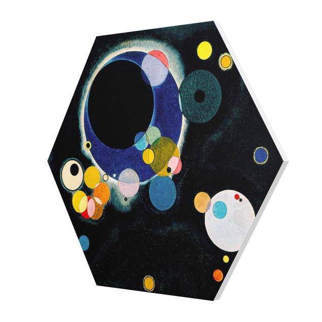 Hexagon Bild Forex - Wassily Kandinsky - Skizze Kreise