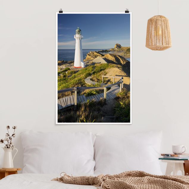 XXL Poster Castle Point Leuchtturm Neuseeland