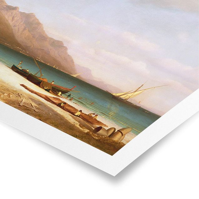 Poster - Albert Bierstadt - Der Golf von Salerno - Querformat 2:3