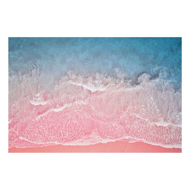 Spritzschutz Natur Ozean in Pink