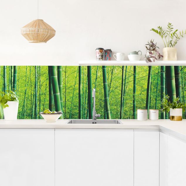 Küchenspiegel Bambuswald
