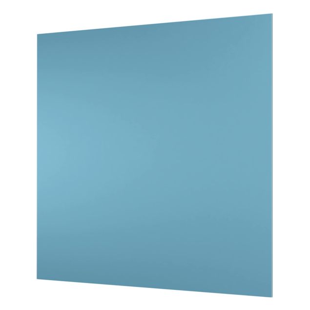 Glas Spritzschutz - Meerblau - Quadrat - 1:1